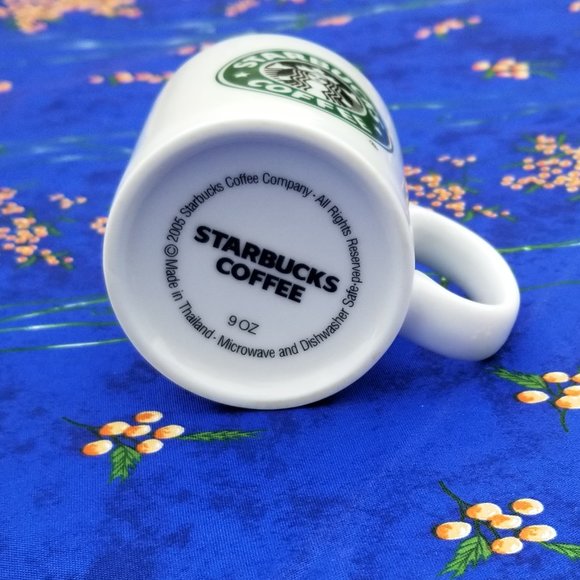 Starbucks 2005 Mermaid Logo Mug 9 oz - Picture 3 of 4